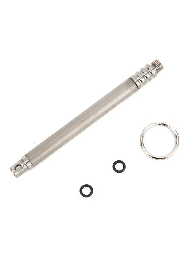 Thoraya Portable Titanium Alloy Toothpick Integration Holders Anti Rust Non Disposable(silver )  - Image 1