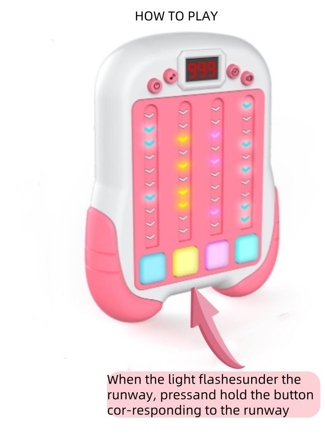 Electronic Quick Push Light Up Pop Game Fidget Toys for Adults and Kids with Puzzle Game Machine Push Pop Bubble Fidget Sensory Toy Birthday Gifts  - Image 2