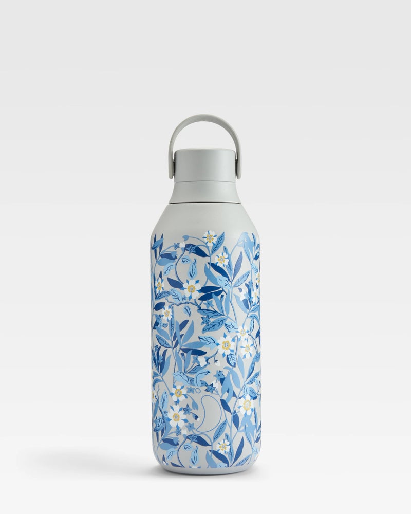 Chilly's | Water Bottle | Series 2 | Liberty | Brighton Blossom | 500ml | Granite Grey - Image 1