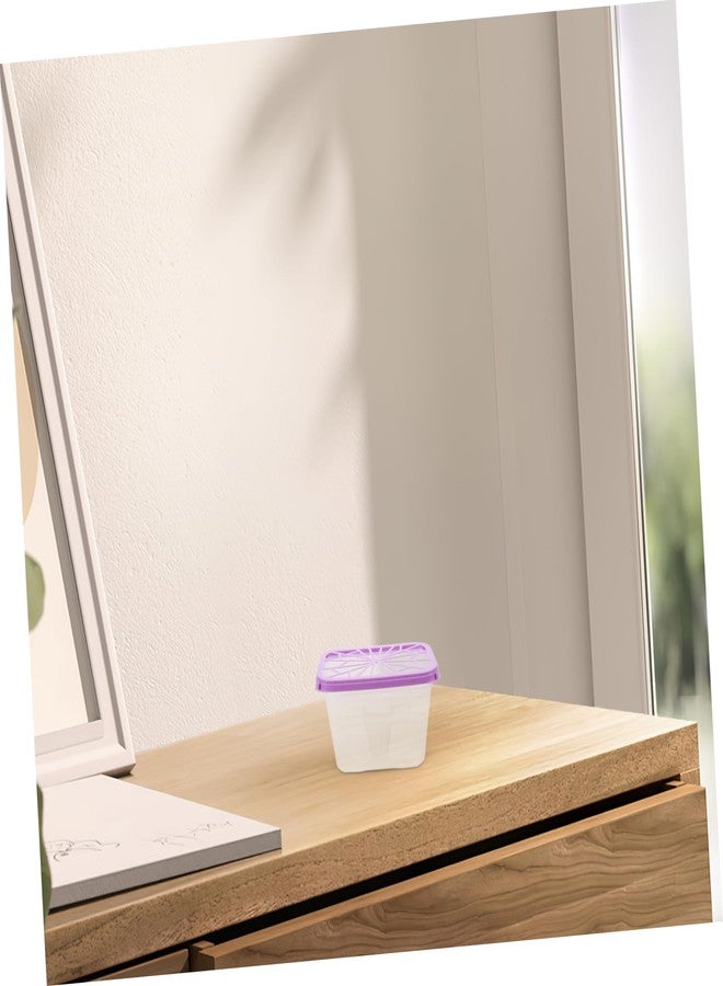 PRETYZOOM 4-Pack Empty Moisture Absorber Boxes Reusable Water Absorbing Holders for Closet Cabinet Dehumidification 5.90X3.93X3.74In Large Capacity Storage Containers for Home Indoor Use - Image 5