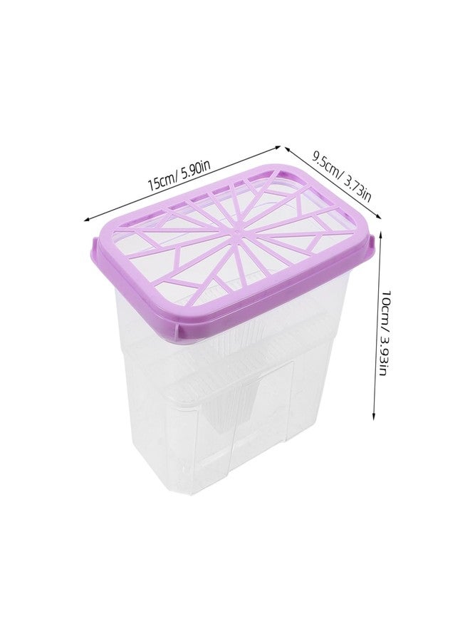 PRETYZOOM 4-Pack Empty Moisture Absorber Boxes Reusable Water Absorbing Holders for Closet Cabinet Dehumidification 5.90X3.93X3.74In Large Capacity Storage Containers for Home Indoor Use - Image 2