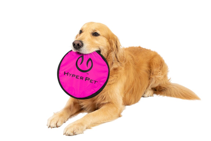 Hyper Pet Flippy Flopper Dog Frisbee Interactive Dog Toys [Flying Disc Fetch Toy Floats in Water & Safe on Teeth] (Colors Will Vary), Multicolor, 9" - Image 1
