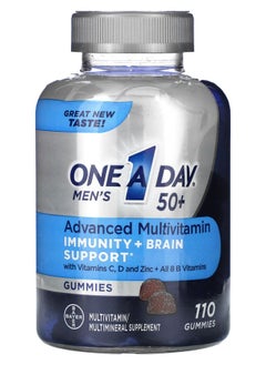 ONE A DAY Men's 50+ Advanced Multivitamin 110 Gummies 