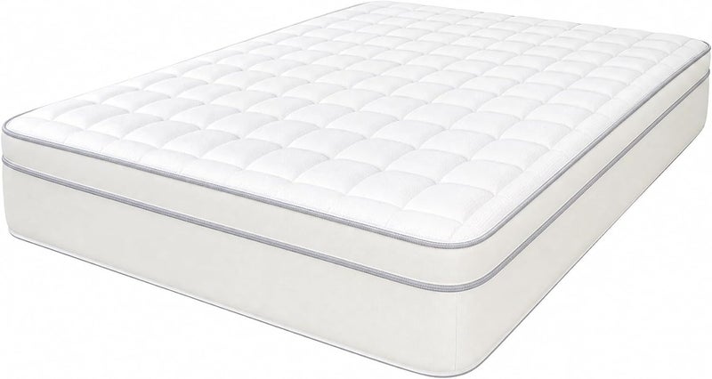 Euro Heaven Hybrid Mattress - Super King (200x200cm) | Medium Firm Euro Top with Cooling Memory Gel, Natural Latex & Pocket Springs - Image 4