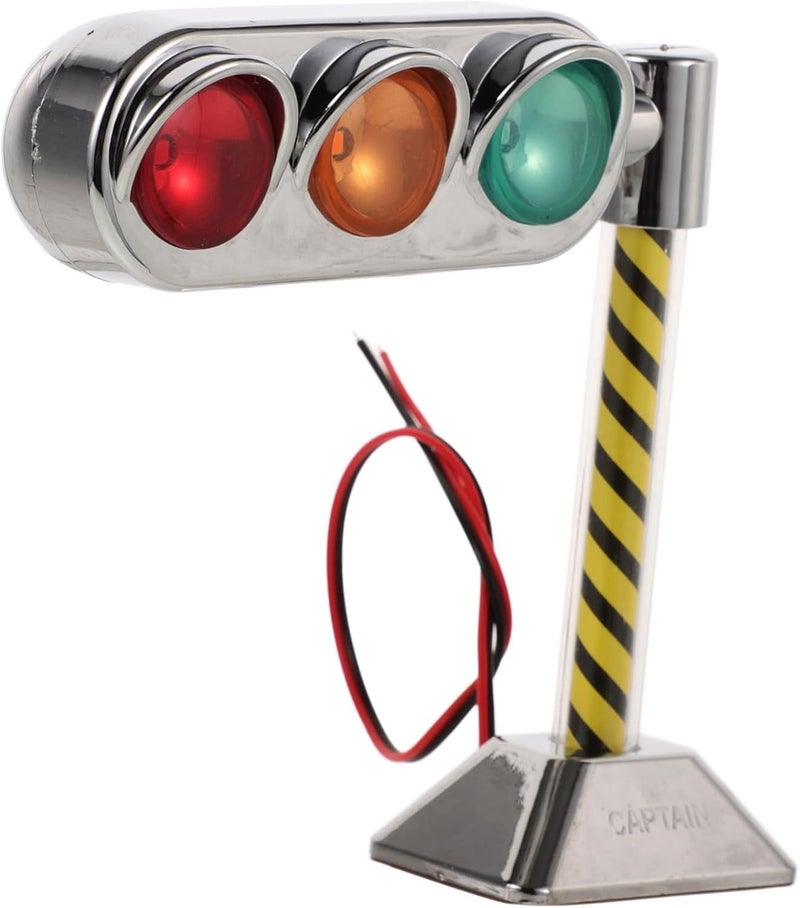 Multicolor Mini Traffic Light LED Color Changing Signal Lamp For Car Interior Table Home Office Decor 11 5X11 5X3 5CM - Image 1