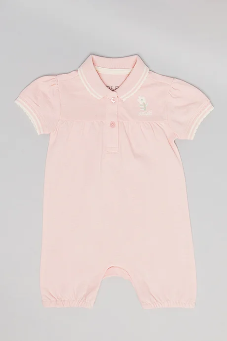 أر أند بي 2 Pack Printed Collared Rompers with Puff Sleeves