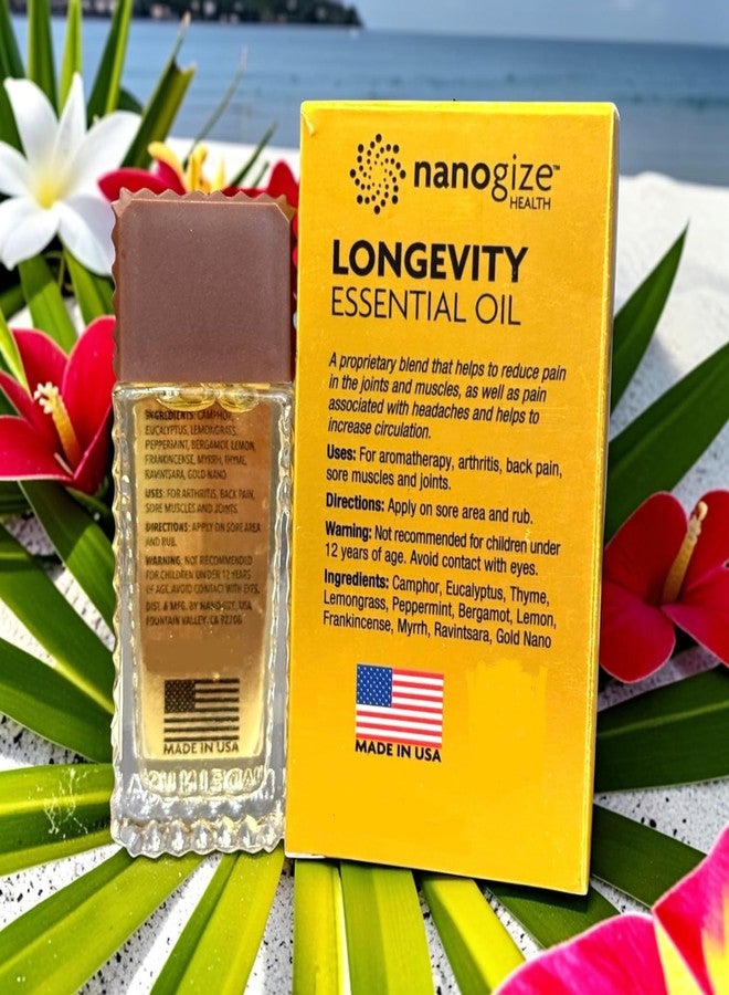 Longevity Nanogize Essential Oil - Dau Vang LAN Cong Nghe Nano - 21 mL per Bottle - Made in USA (2 Packs) - Image 4