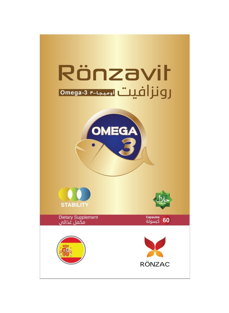 رونزافيت أوميغا 3 1000، 60 كبسولة