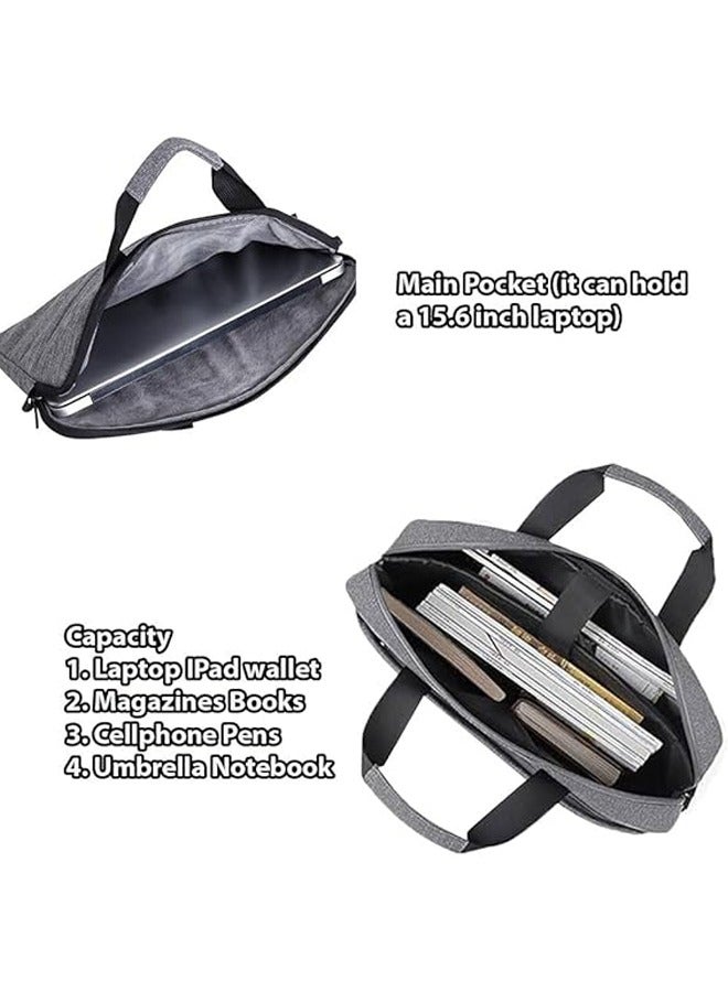 Arabest Laptop Bag for Men & Women - (14 Inch) Slim Shoulder Messenger Bag with Foam Padding, Front Pocket & Adjustable Strap - Stylish Lightweight Travel Laptop Cover Fits HP Dell Lenovo & MacBook - Image 2