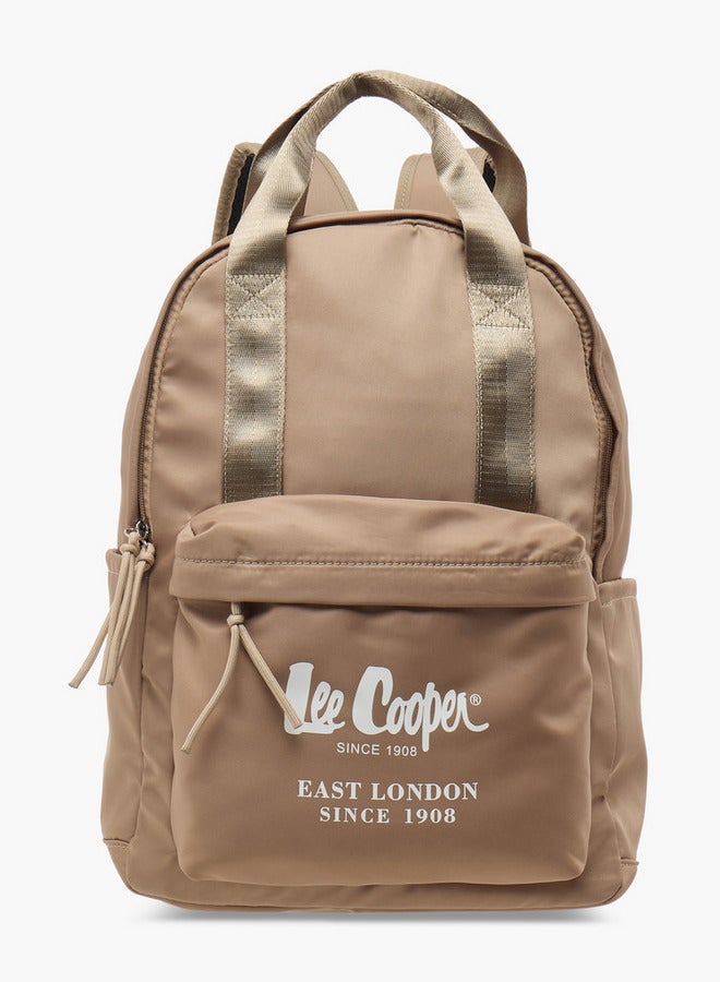 Lee Cooper Solid School Backpack with Adjustable Straps and Zip Closure - 30x14x40 cm - Image 1