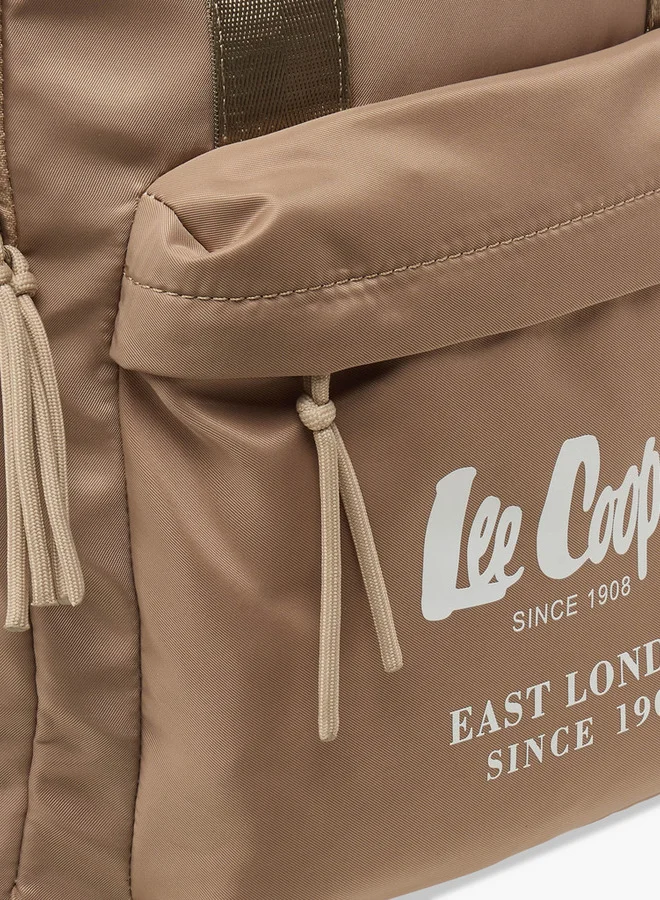 Lee Cooper Solid School Backpack with Adjustable Straps and Zip Closure - 30x14x40 cm