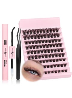 Lash Clusters 108Pcs Diy Eyelash Extenison Kit Wispy Cluster Lashes 816Mm D Curl Individual Lashes Diy At Home Fluffy Lash Extension Reusable Individual Eyelashes By Jimire - pzsku/Z945DE85B3DD54B793ACCZ/45/_/1720077813/2b1fe345-7c5d-43ca-83e9-b83fdf0c96a4