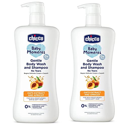 Chicco Gentle Body Wash and Shampoo 500ml (Pack of 2) (500 ml, Pack of 2) - Image 1
