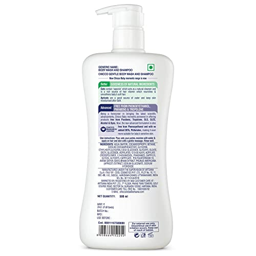 Chicco Gentle Body Wash and Shampoo 500ml (Pack of 2) (500 ml, Pack of 2) - Image 2