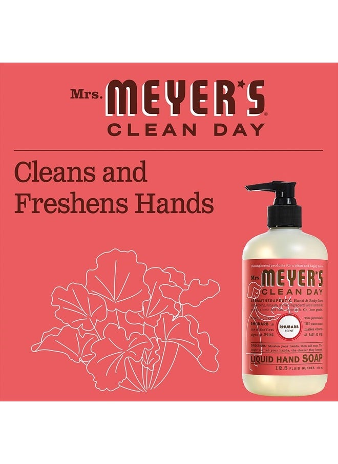 Mrs. Meyer's Clean Day Hand Soap, Made with Essential Oils, Biodegradable Formula, Rhubarb, 12.5 fl. oz  - Image 2