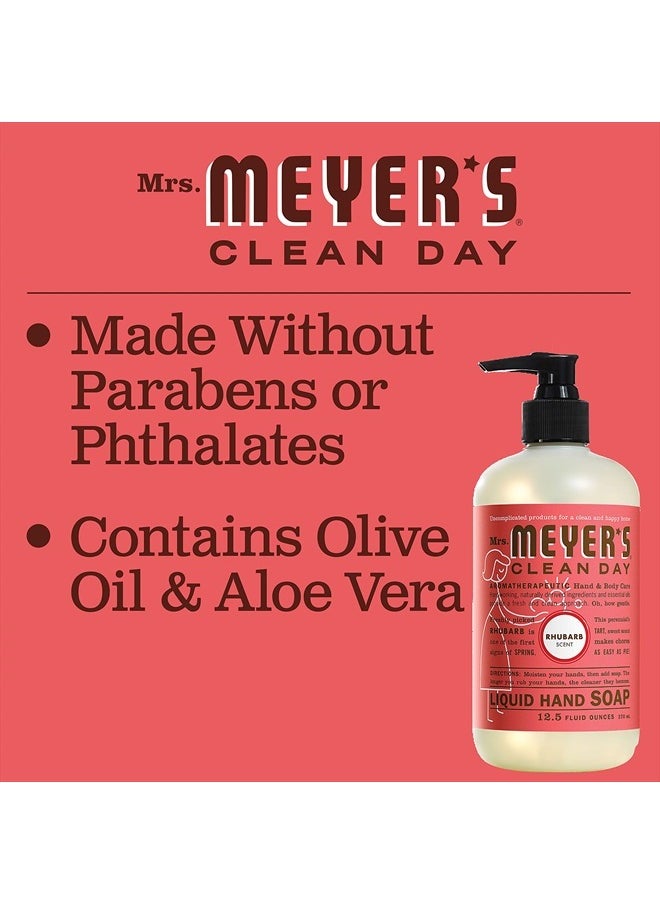 Mrs. Meyer's Clean Day Hand Soap, Made with Essential Oils, Biodegradable Formula, Rhubarb, 12.5 fl. oz  - Image 4