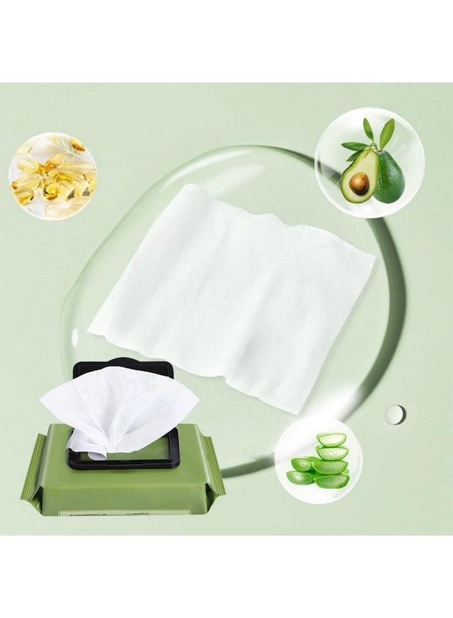 HOMEWE Avocado Moisturizing Deep Cleasing Wipes || Makeup Remover Facial Wipes || Cucumber & Vitamin E Makeup Remover Hydrating, Refreshing, Soothing - Image 2
