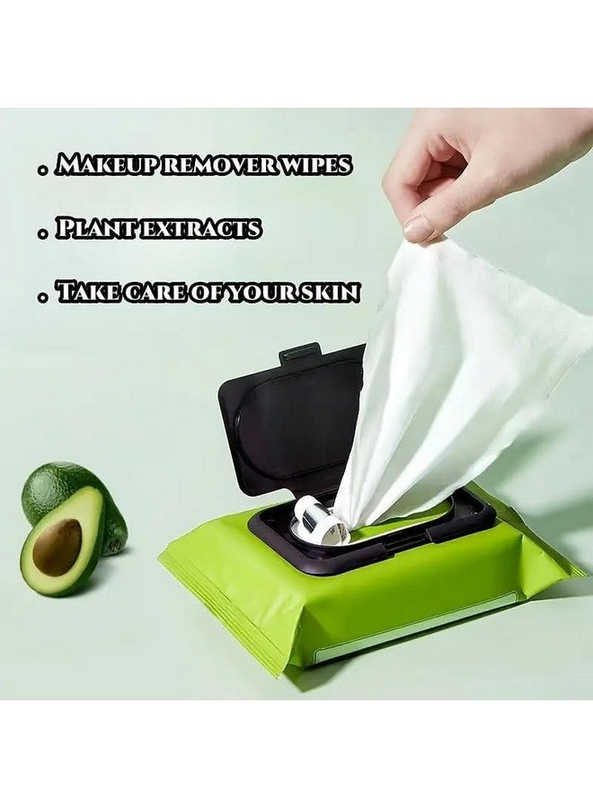 HOMEWE Avocado Moisturizing Deep Cleasing Wipes || Makeup Remover Facial Wipes || Cucumber & Vitamin E Makeup Remover Hydrating, Refreshing, Soothing - Image 3