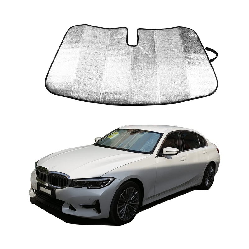 حاجب الشمس للسيارة القابل للطي عاكس أشعة UV لسيارة BMW 3 Series G20 G28 2019-2022 ملحقات حاجب الشمس للسيارة