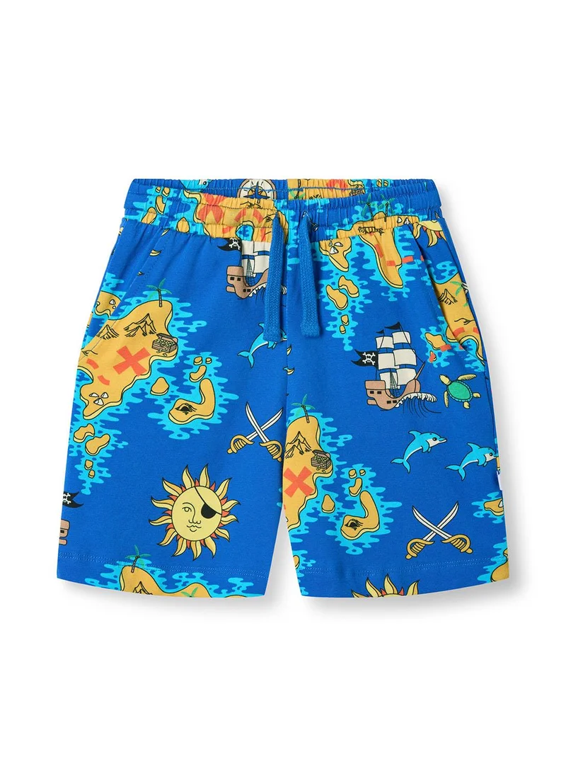 سموفولك Shorts with pirate map