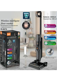 RAF Wireless Smart Floor Scrubber, Strong Suction Household, Multi-function Rotary Scrubber, Vacuum Cleaner, 150W, 2500MA - R.8676  - Image 2