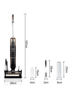RAF Wireless Smart Floor Scrubber, Strong Suction Household, Multi-function Rotary Scrubber, Vacuum Cleaner, 150W, 2500MA - R.8676  - Image 3
