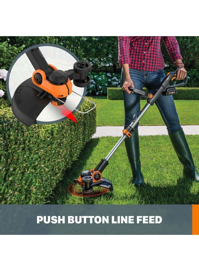 WORX WG163 GT 3.0 20V Power Share 12" Cordless String Trimmer & Edger, 12in, 2 Batteries Included - Image 5
