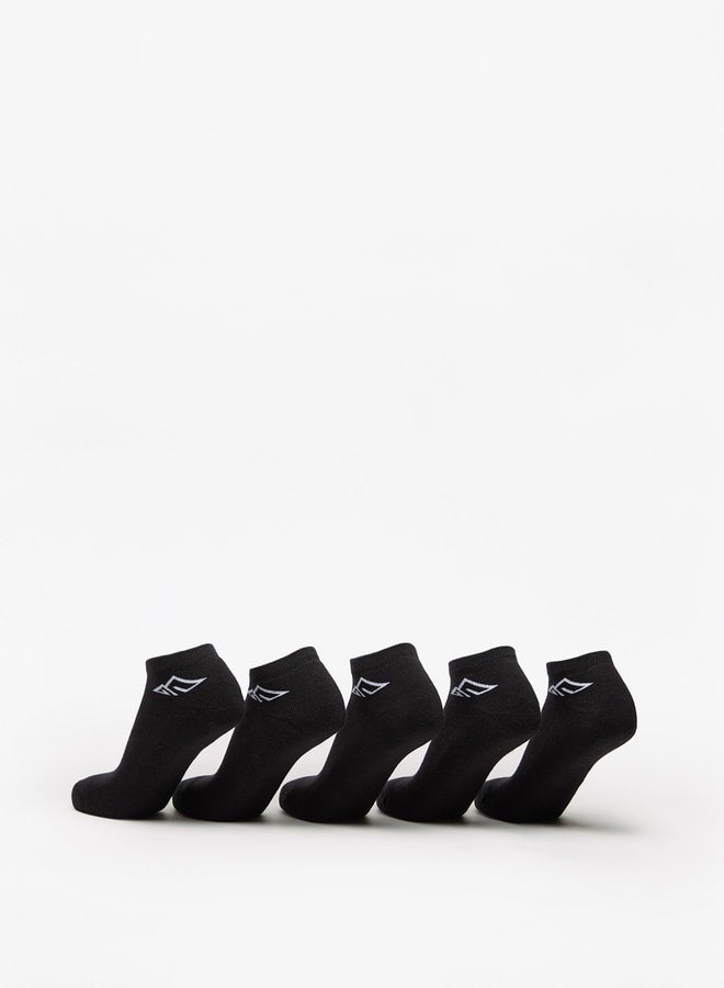 OAKLAN Women's Logo Print Ankle Length Sports Socks - Set of 5  - Image 3