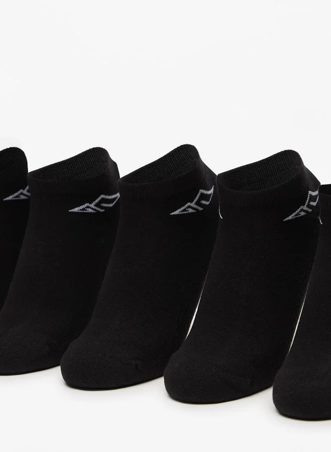 أوكلان Women's Logo Print Ankle Length Sports Socks - Set of 5