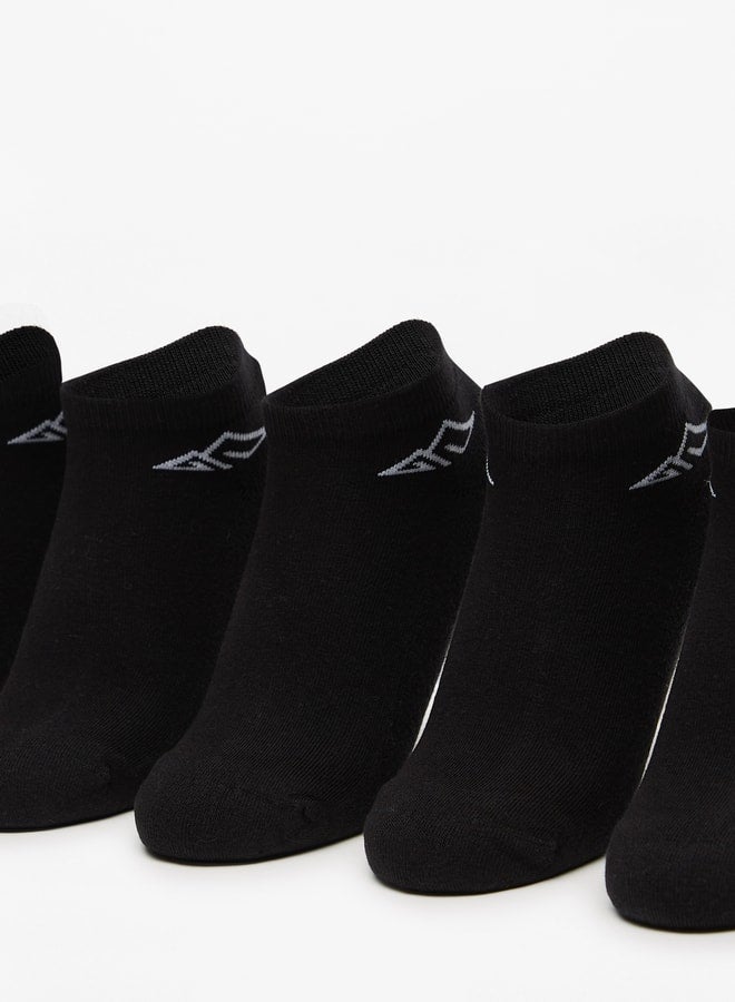 OAKLAN Women's Logo Print Ankle Length Sports Socks - Set of 5  - Image 2