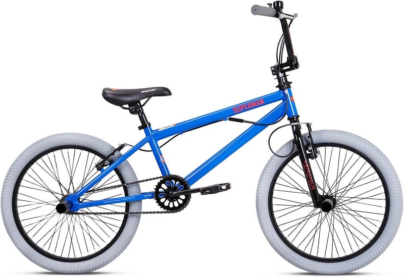 Spartan دراجة BMX سوبرمان 20 بوصة – رسومات سوبرمان الرسمية، إطار فولاذي للحرية، فرامل كاليبر، نظام نقل سرعة واحدة، دعامات حرية، مجموعة تروس 170 مم، جنوط وإطارات متينة | SP-3302-20 - Image 2