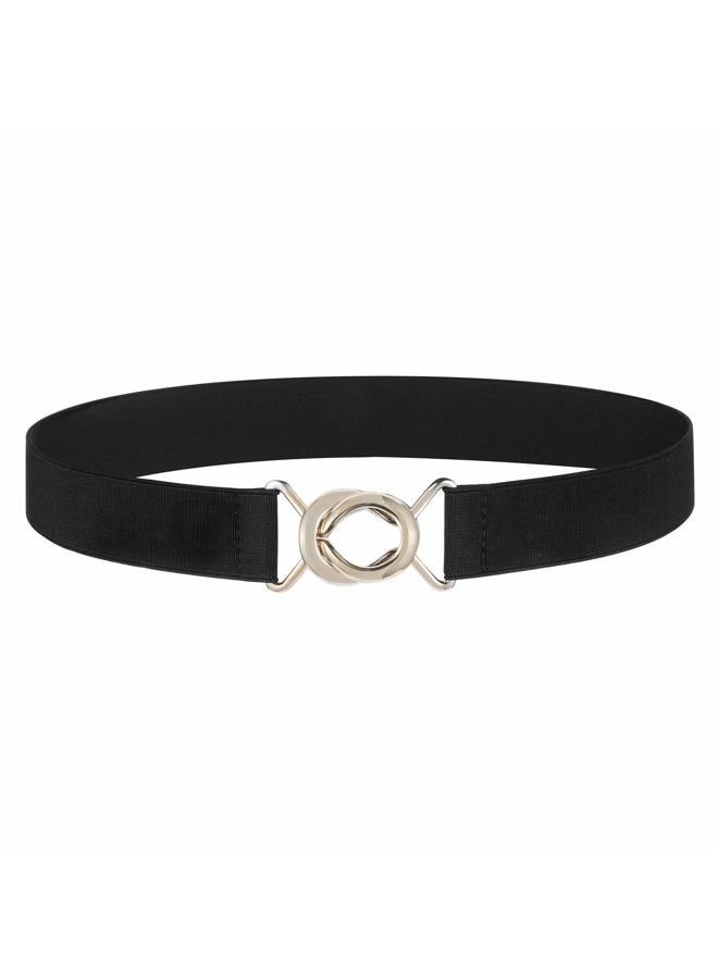 Syuer Women Stretchy Skinny Waist Belt Simple Style Elastic Belt for Jeans Dresses, Black, XXL-XXXL (35”-45”) - Image 1
