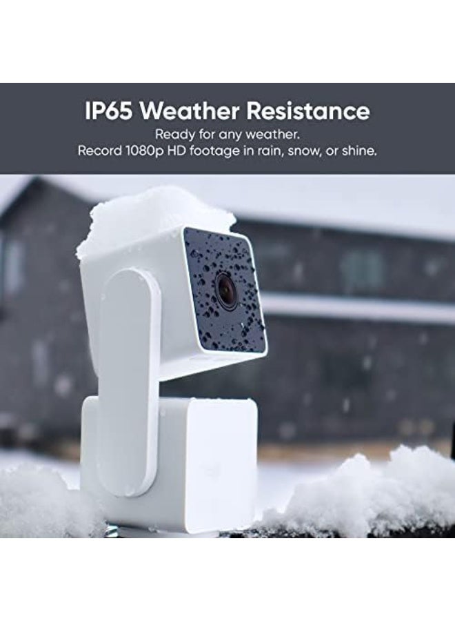 WYZE Cam Pan v3 Indoor/outdoor IP65-Rated 1080p Pan/Tilt/Zoom Wi-Fi Smart Home Security Camera with Color Night Vision, 2-Way Audio, Compatible with Alexa & Google Assistant, White, 2-Pack - Image 5