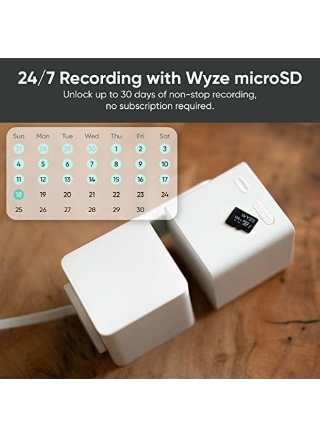 WYZE Cam Pan v3 Indoor/outdoor IP65-Rated 1080p Pan/Tilt/Zoom Wi-Fi Smart Home Security Camera with Color Night Vision, 2-Way Audio, Compatible with Alexa & Google Assistant, White, 2-Pack - Image 3