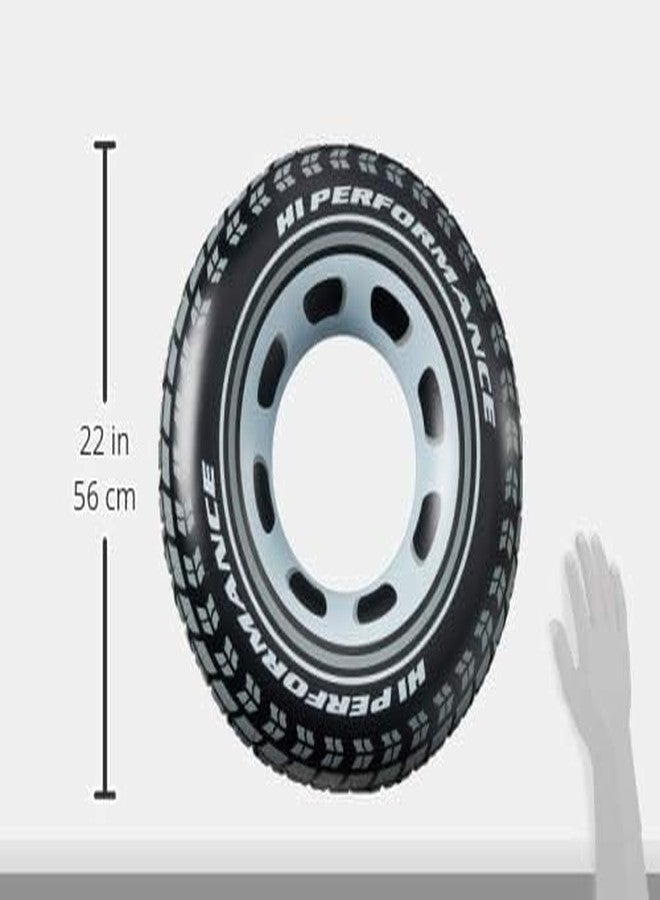 VENDICS Giant Tire Inflatable Floating Swimming Tube Tyre Adult Swimming Ring(9 + Years Up)(Size - 36''inch)(Black Color)(1 PIS) - Image 3