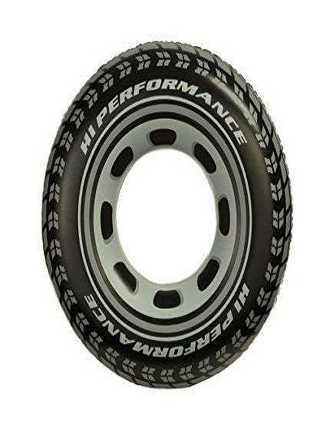 VENDICS Giant Tire Inflatable Floating Swimming Tube Tyre Adult Swimming Ring(9 + Years Up)(Size - 36''inch)(Black Color)(1 PIS) - Image 1