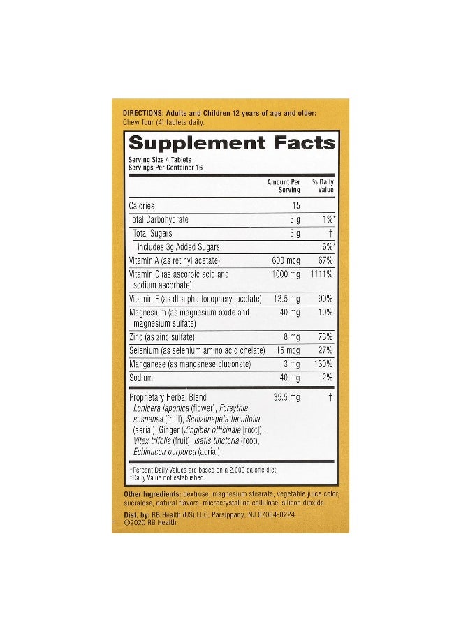 Airborne AirBorne, Immune Support Supplement, Very Berry, 64 Chewable Tablets  - Image 2
