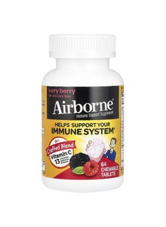 Airborne AirBorne, Immune Support Supplement, Very Berry, 64 Chewable Tablets  - Image 3