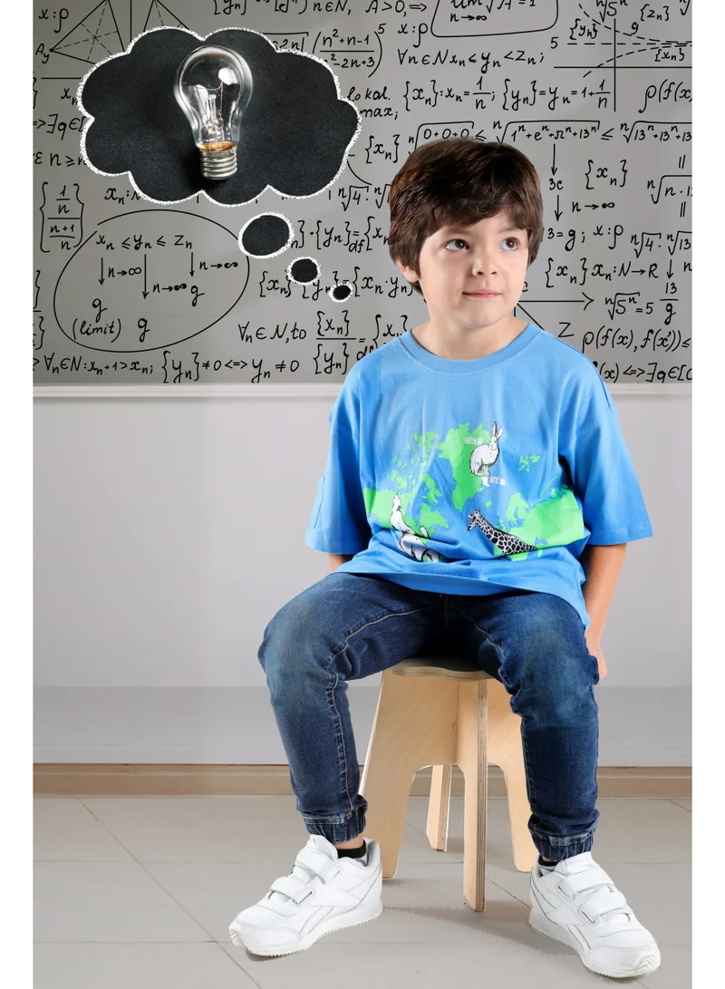 ايكو AIKO - Boys Stylish Printed Earth T-Shirt