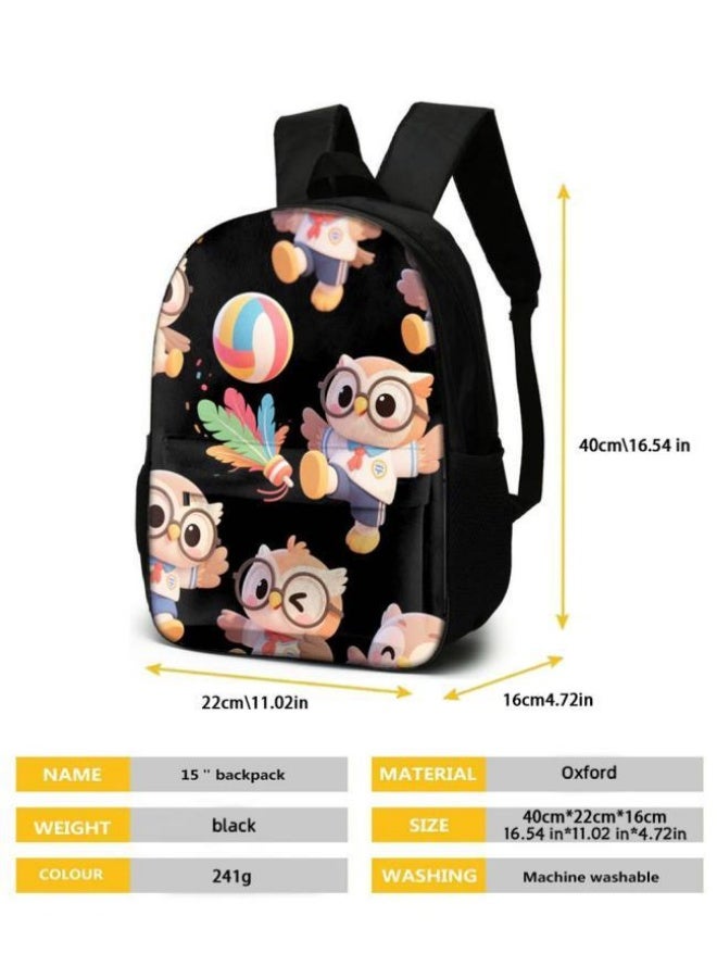 Bright Li Fire Unlock the new fashion of childish fun! Three-piece set of bags, cartoon elements for children and teenagers (students, children, friends' outings, mountain climbing, schooling, etc. can be used) - 36 - Image 4
