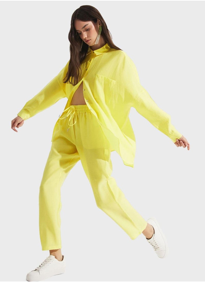 جون بنطلون بخصر مرتفع - Image 4