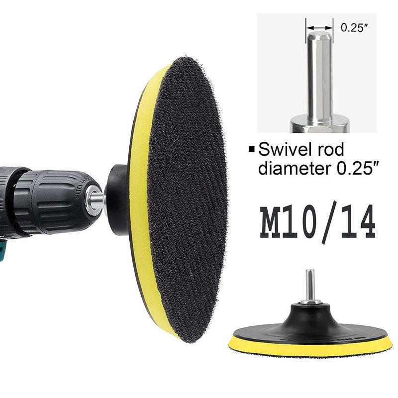 DIY Crafts 2 Pcs 6 inch Only Backing Pad Sanding Sander Sandpaper Grit Round Self Adhesive Backer Pad M1014 Drill Adopter 2 Pcs 6 inch Only Backing Pad - Image 3