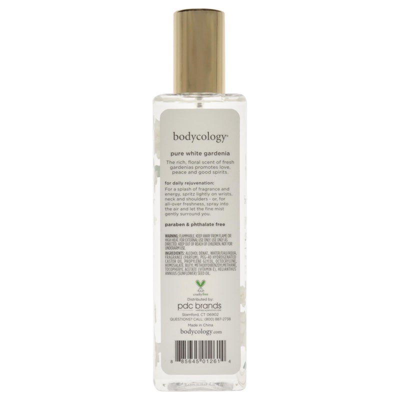 Bodycology Pure White Gardenia Fragrance Mist for Women, 8 oz - Refreshing Floral Scent, Long-Lasting Body Spray - Image 2