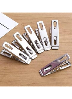 Oasisgalore 40Pcs Stainless Steel Clothes Clips Metal Laundry Pegs Towel Sock Clothespins Food Sealing Photos Hanger  - Image 4
