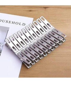 40Pcs Stainless Steel Clothes Clips Metal Laundry Pegs Towel Sock Clothespins Food Sealing Photos Hanger - pzsku/Z945E88D1D58B0E8CB312Z/45/_/1731739498/98573fe7-e614-48e3-b7d3-22908adbf6fc