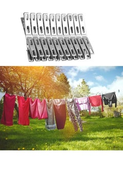 40Pcs Stainless Steel Clothes Clips Metal Laundry Pegs Towel Sock Clothespins Food Sealing Photos Hanger - pzsku/Z945E88D1D58B0E8CB312Z/45/_/1731739508/72660c22-2686-42b3-97e5-b57dd3ad9cb9