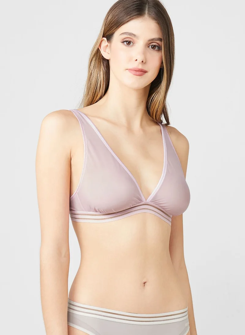 HUGO Sheer Mesh Triangle Bralette