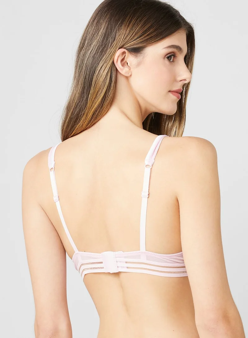 HUGO Sheer Mesh Triangle Bralette