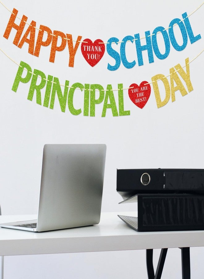 FOZEE School Principal Day Banner, School Principal Appreciation Party Decorations, Thank You School Principal Decor, Principal's Day Decorations - Image 5