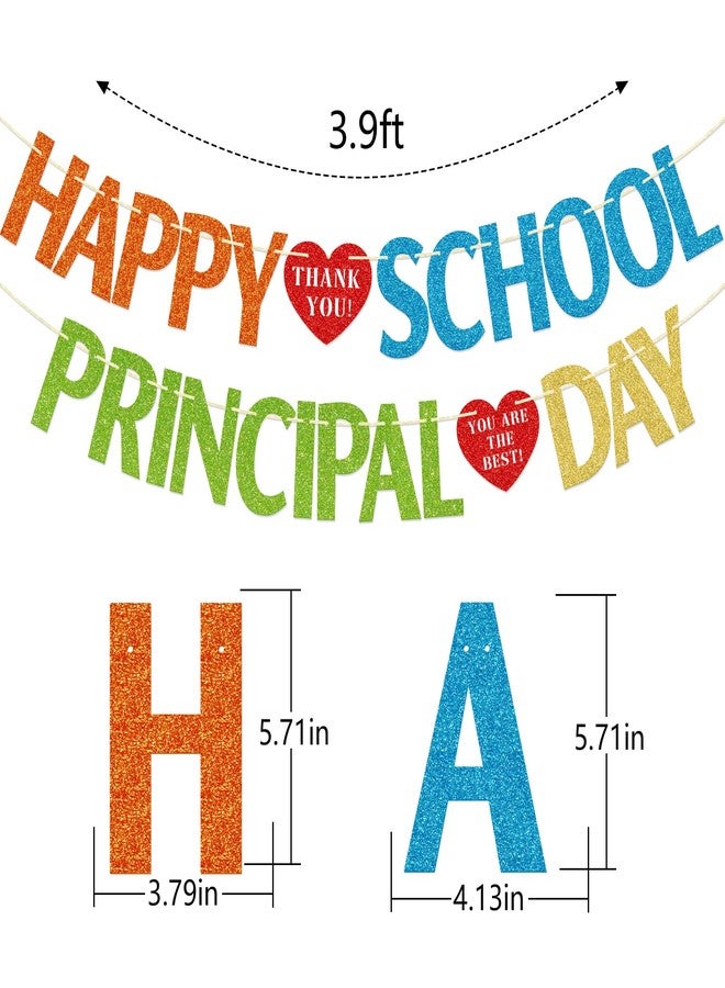 FOZEE School Principal Day Banner, School Principal Appreciation Party Decorations, Thank You School Principal Decor, Principal's Day Decorations - Image 2